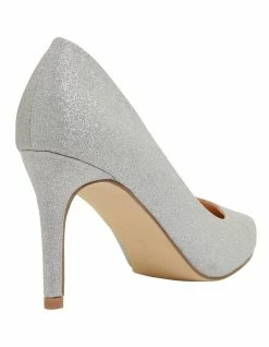 Ravella Wild Silver Glitter Heeled Shoes -Deals Shoes Store 862512580 4 720x928