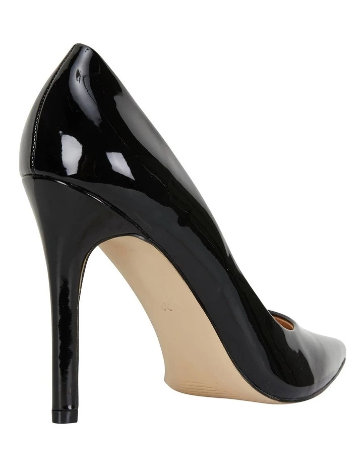 Ravella Harbour Black Patent Heeled Shoes 4 Ravella Harbour Black Patent Heeled Shoes - Image 4