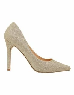 Ravella Harbour Gold Glitter Heeled Shoes