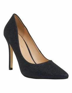 Ravella Harbour Navy Glitter Heeled Shoes -Deals Shoes Store 862530670 2 720x928