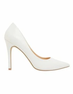 Ravella Harbour White Smooth Heeled Shoes