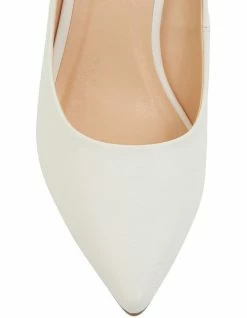 Ravella Harbour White Smooth Heeled Shoes -Deals Shoes Store 862531120 7 720x928