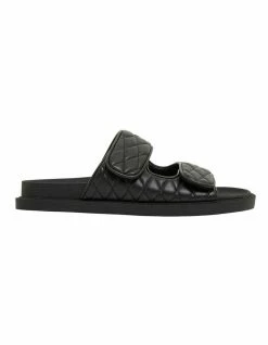 Ravella Gretel Black Smooth Sandals