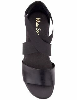 Wide Steps Chester Black Glove Sandals -Deals Shoes Store 862598530 5 720x928