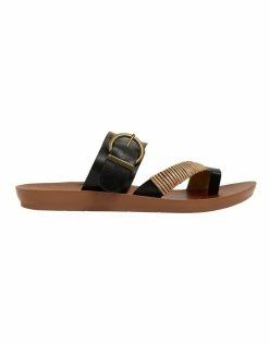 Sandler Geneva Black Smooth Sandals
