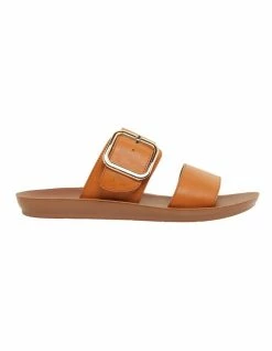 Sandler Garnet Cognac Smooth Sandals