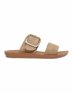 Sandler Garnet Taupe Smooth Sandals