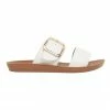 Sandler Garnet White Smooth Sandals