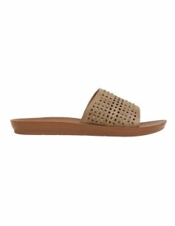 Sandler Grid Taupe Smooth Sandals