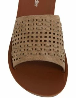 Sandler Grid Taupe Smooth Sandals -Deals Shoes Store 862607980 7 720x928