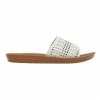 Sandler Grid White Smooth Sandals