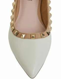 Pink Inc Iggy White Kid/Nude Flat Shoes 12 Pink Inc Iggy White Kid/Nude Flat Shoes -Deals Shoes Store 863179210 6 720x928