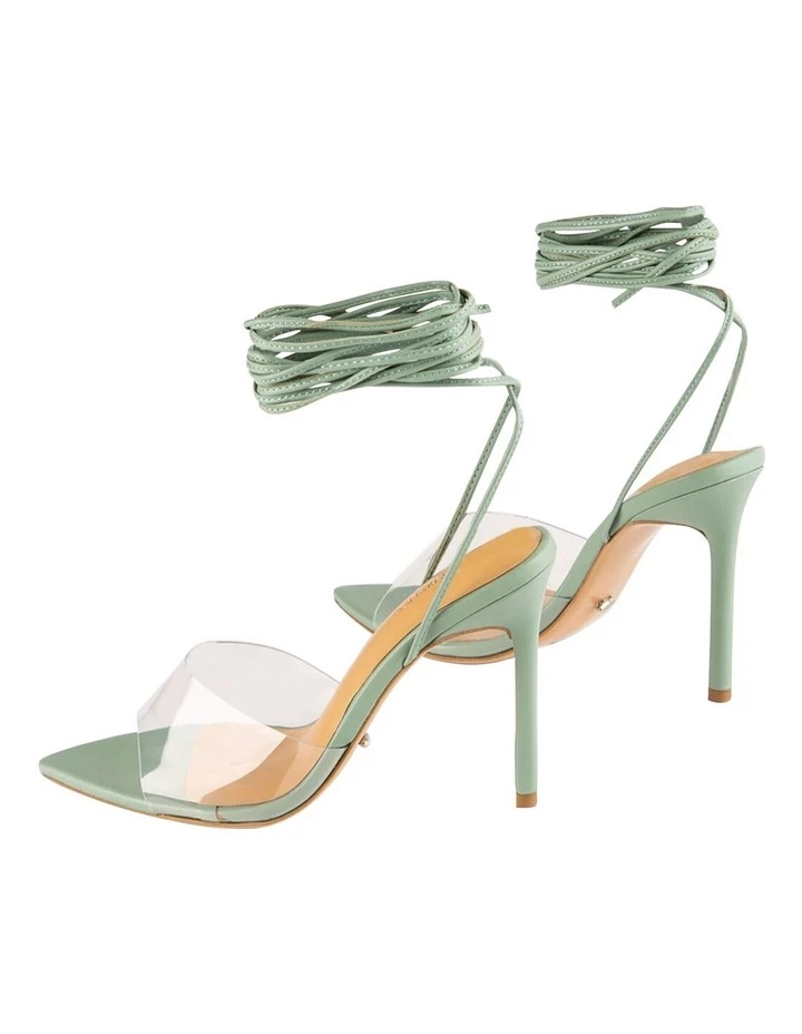 Tony Bianco Mistique Clear Vinylite/Mint Nappa Heels 4 Tony Bianco Mistique Clear Vinylite/Mint Nappa Heels - Image 4