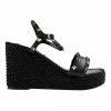 Tony Bianco Peyton Black Como Wedges