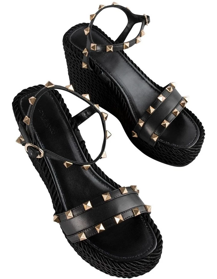 Tony Bianco Peyton Black Como Wedges 2 Tony Bianco Peyton Black Como Wedges - Image 2