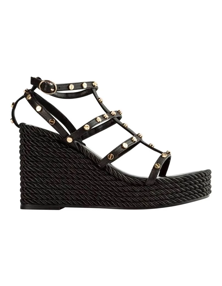 Tony Bianco Porscha Black Como Wedges 1 Tony Bianco Porscha Black Como Wedges