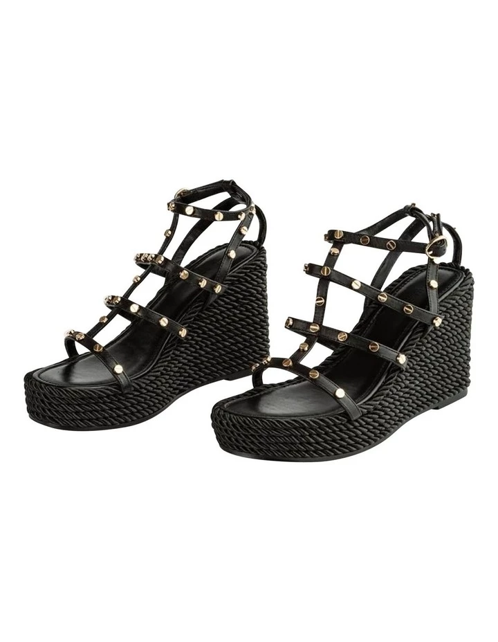 Tony Bianco Porscha Black Como Wedges 4 Tony Bianco Porscha Black Como Wedges - Image 4