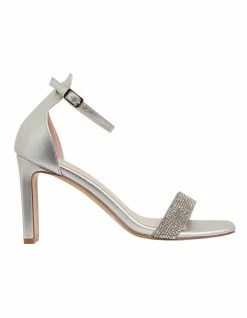 Pink Inc Hope Silver Metallic Sandals
