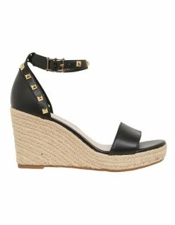 Pink Inc Shadow Black Glove Sandals