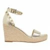 Pink Inc Shadow Soft Gold Glove Sandals