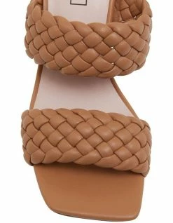 Pink Inc Jacinta Dark Camel Weave Glove Sandals -Deals Shoes Store 864166150 6 720x928