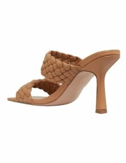 Pink Inc Jacinta Dark Camel Weave Glove Sandals -Deals Shoes Store 864166150 7 720x928
