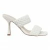 Pink Inc Jacinta White Weave Glove Sandals