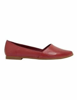Sandler Rachael Red Glove Flat Shoes