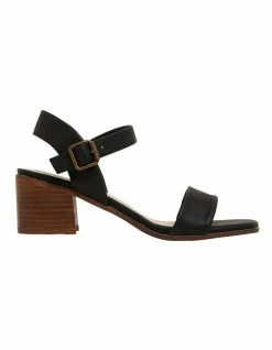 Ravella Evolve Black Smooth Sandals