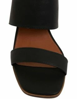 Ravella Edge Black Smooth Sandals -Deals Shoes Store 865062370 6 720x928