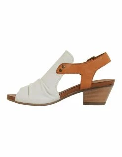 Active Flex Zambia White/Cognac Glove Sandals -Deals Shoes Store 865479700 3 720x928