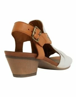 Active Flex Zambia White/Cognac Glove Sandals -Deals Shoes Store 865479700 4 720x928
