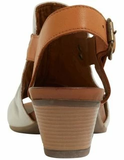 Active Flex Zambia White/Cognac Glove Sandals -Deals Shoes Store 865479700 5 720x928