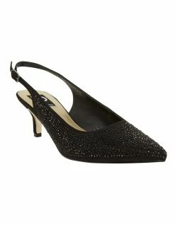 Alan Pinkus Teagan Black Fabric Heeled Shoes 8 Alan Pinkus Teagan Black Fabric Heeled Shoes -Deals Shoes Store 866104210 2 720x928