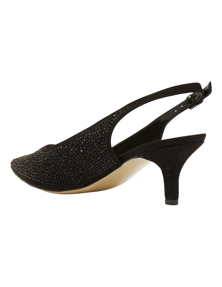 Alan Pinkus Teagan Black Fabric Heeled Shoes 7 Alan Pinkus Teagan Black Fabric Heeled Shoes - Image 7