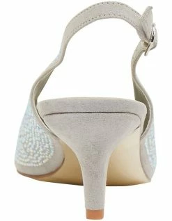 Alan Pinkus Teagan Silver Fabric Heeled Shoes 11 Alan Pinkus Teagan Silver Fabric Heeled Shoes -Deals Shoes Store 866104300 5 720x928