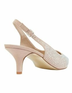 Alan Pinkus Teagan Blush Fabric Heeled Shoes 10 Alan Pinkus Teagan Blush Fabric Heeled Shoes -Deals Shoes Store 866104480 4 720x928