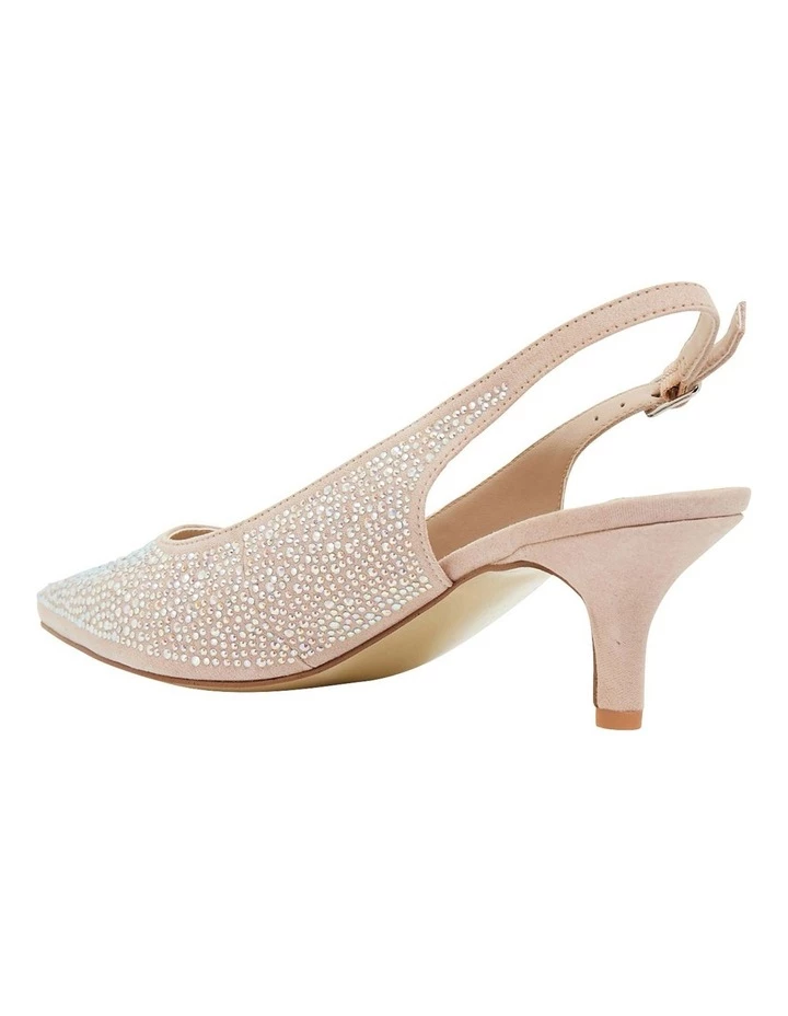 Alan Pinkus Teagan Blush Fabric Heeled Shoes 7 Alan Pinkus Teagan Blush Fabric Heeled Shoes - Image 7