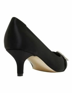 Alan Pinkus Tina Black Satin Heeled Shoes 10 Alan Pinkus Tina Black Satin Heeled Shoes -Deals Shoes Store 866104570 4 720x928
