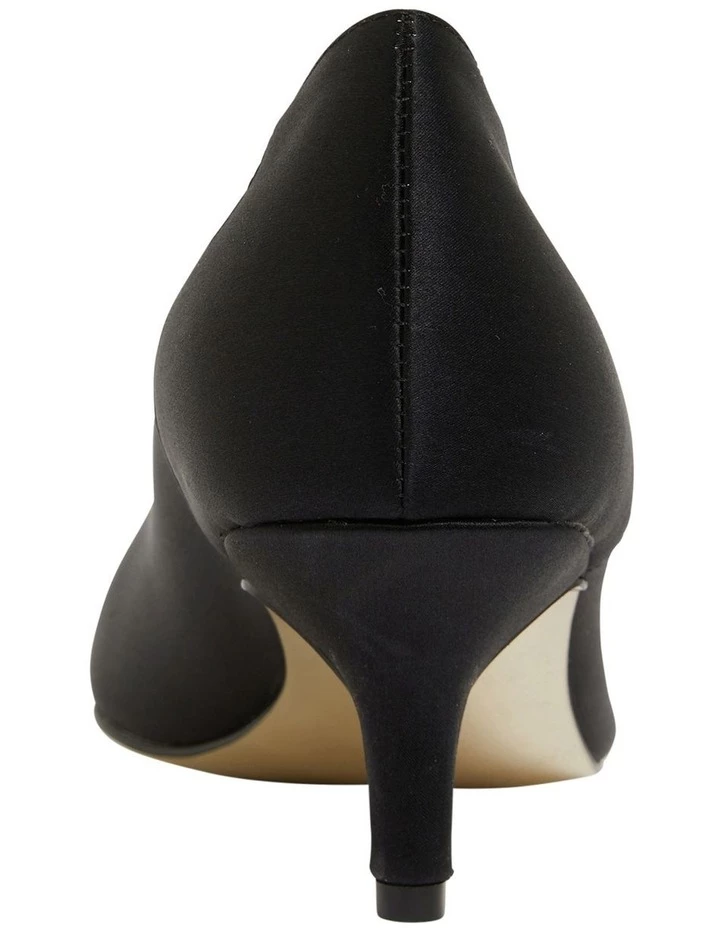 Alan Pinkus Tina Black Satin Heeled Shoes 5 Alan Pinkus Tina Black Satin Heeled Shoes - Image 5