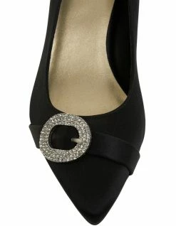Alan Pinkus Tina Black Satin Heeled Shoes 12 Alan Pinkus Tina Black Satin Heeled Shoes -Deals Shoes Store 866104570 6 720x928