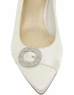 Alan Pinkus Tina Ivory Satin Heeled Shoes -Deals Shoes Store 866104660 6 720x928