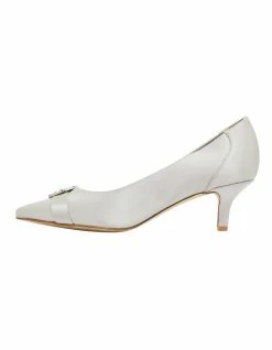Alan Pinkus Tina Silver Satin Heeled Shoes -Deals Shoes Store 866104750 3 720x928