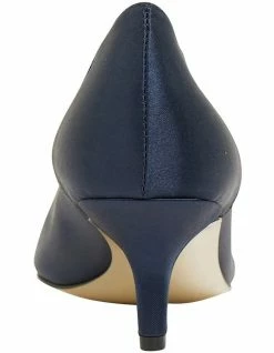 Alan Pinkus Tina Bright Navy Satin Heeled Shoes -Deals Shoes Store 866104840 5 720x928