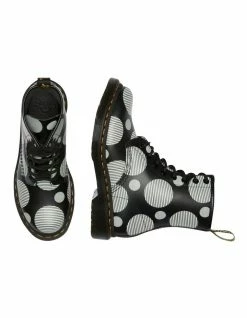 Dr Martens 1460 Black Leather Polka Dot Boot -Deals Shoes Store 866122390 3 720x928