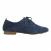 Sandler Utah Navy Nubuck Flat Shoes