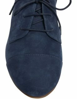 Sandler Utah Navy Nubuck Flat Shoes -Deals Shoes Store 866397790 6 720x928