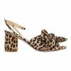 Pink Inc Secret Leopard Fabric Sandals
