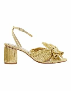Pink Inc Secret Gold Metallic Sandals