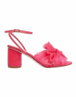Pink Inc Secret Fuchsia Fabric Sandals
